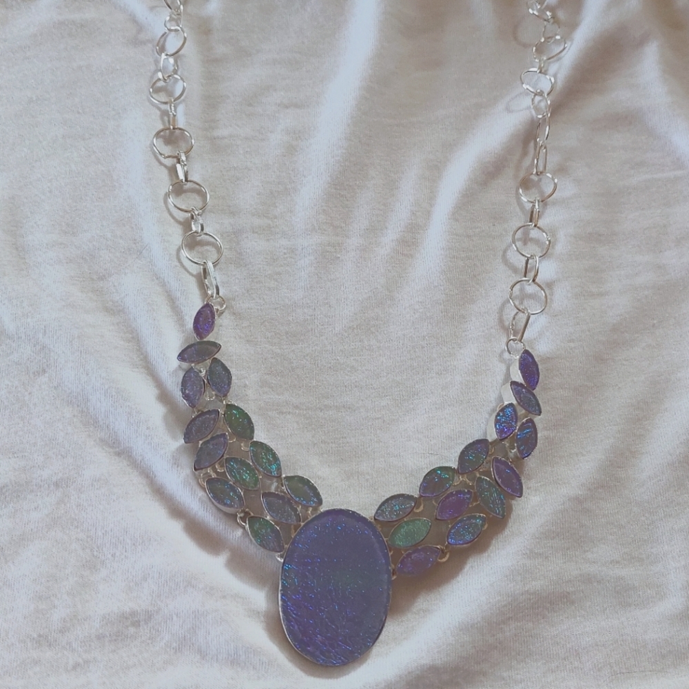 Lavender Iridescent Necklace